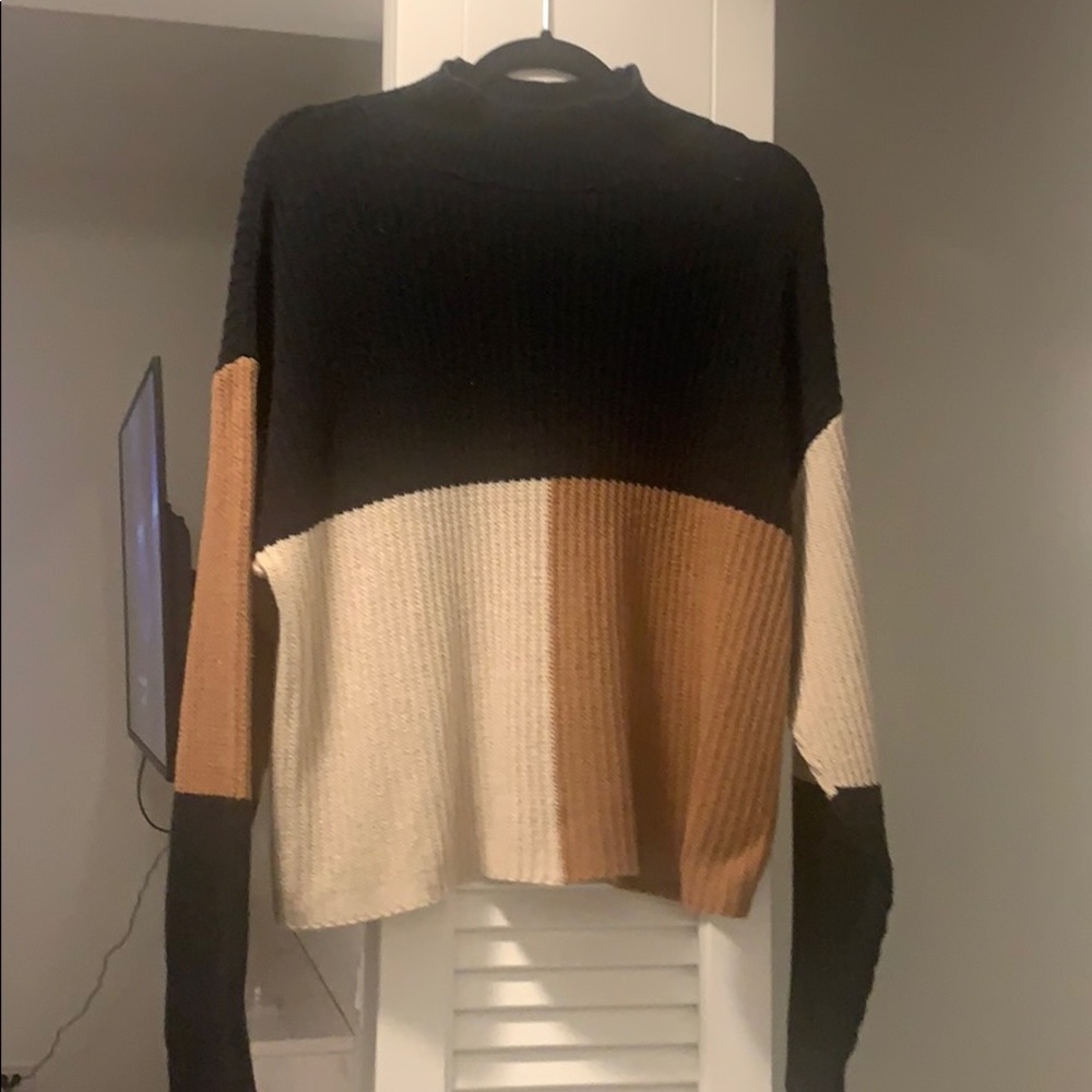 Color block sweater